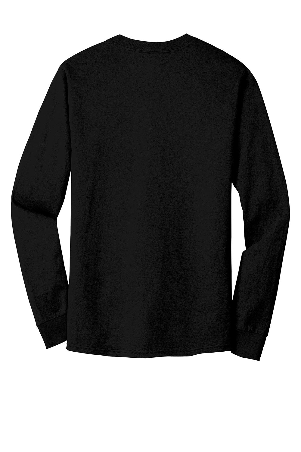 Hanes Mens Beefy-T Long Sleeve Crewneck T-Shirt - Black