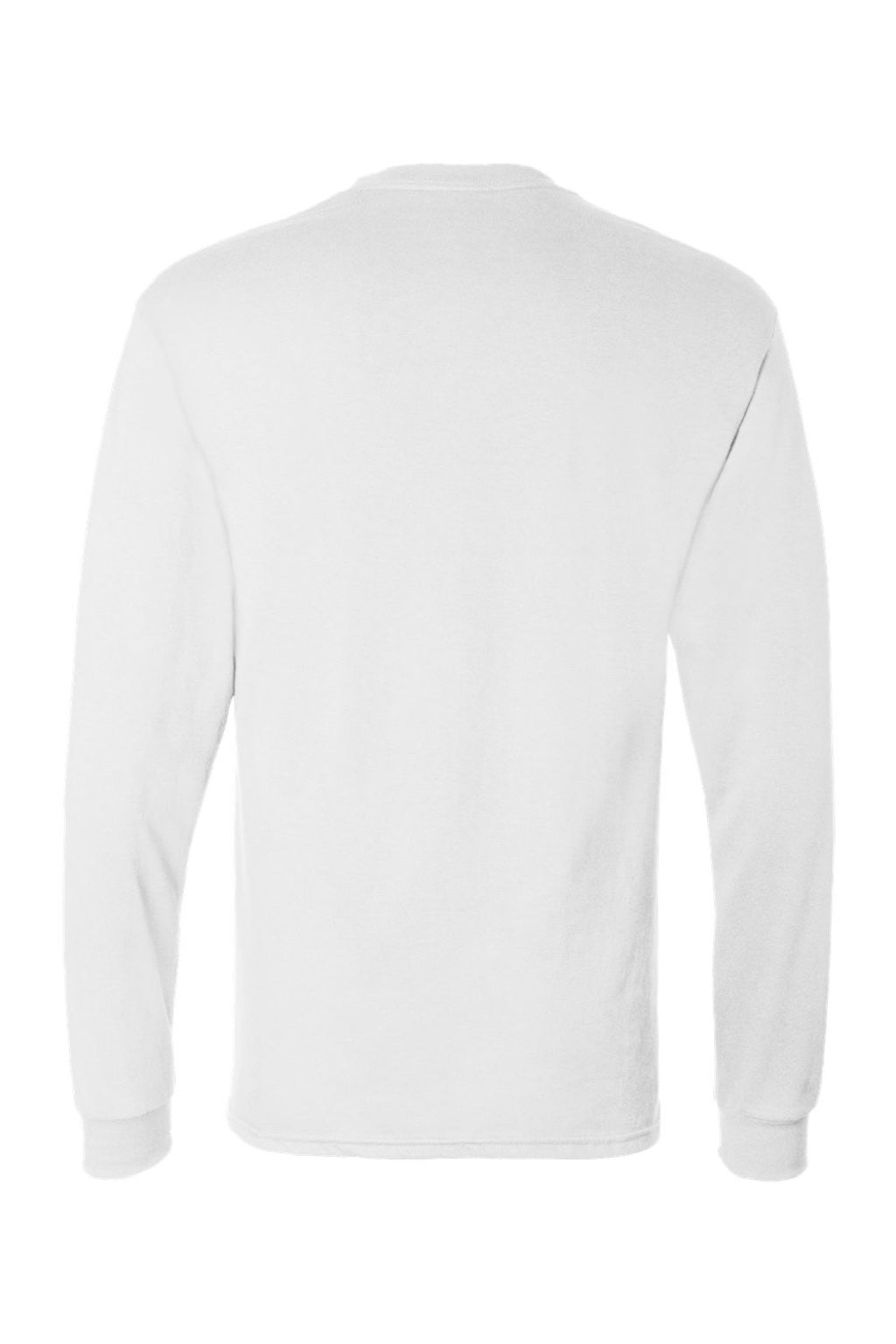 Hanes Mens Essential-T Long Sleeve Crewneck T-Shirt - White