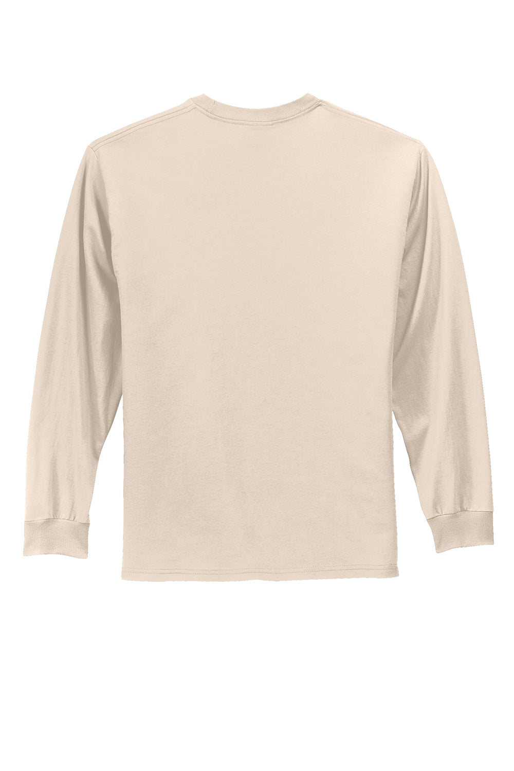 Mens Essential Long Sleeve Crewneck T-Shirt - Natural