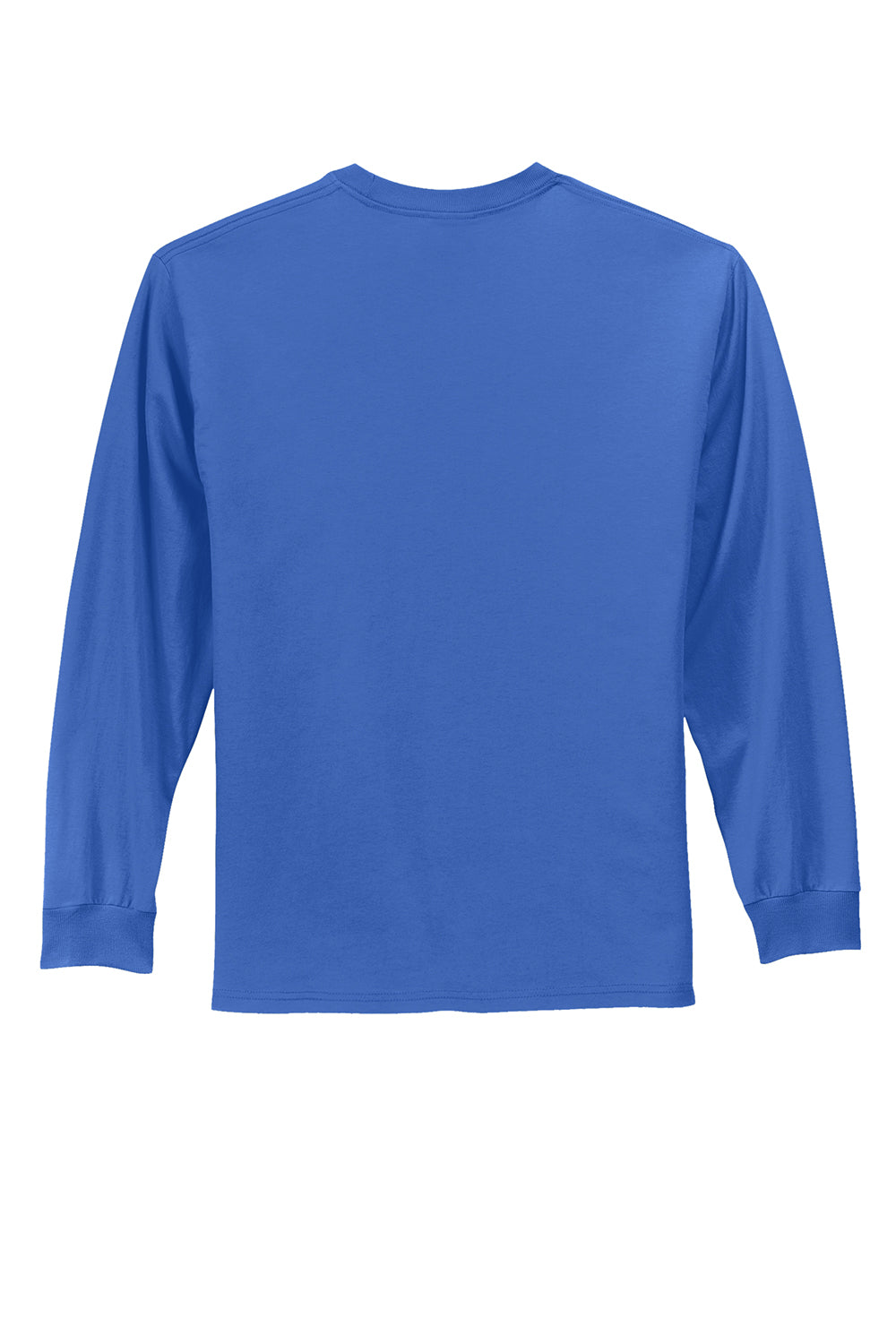 Mens Essential Long Sleeve Crewneck T-Shirt - Royal Blue