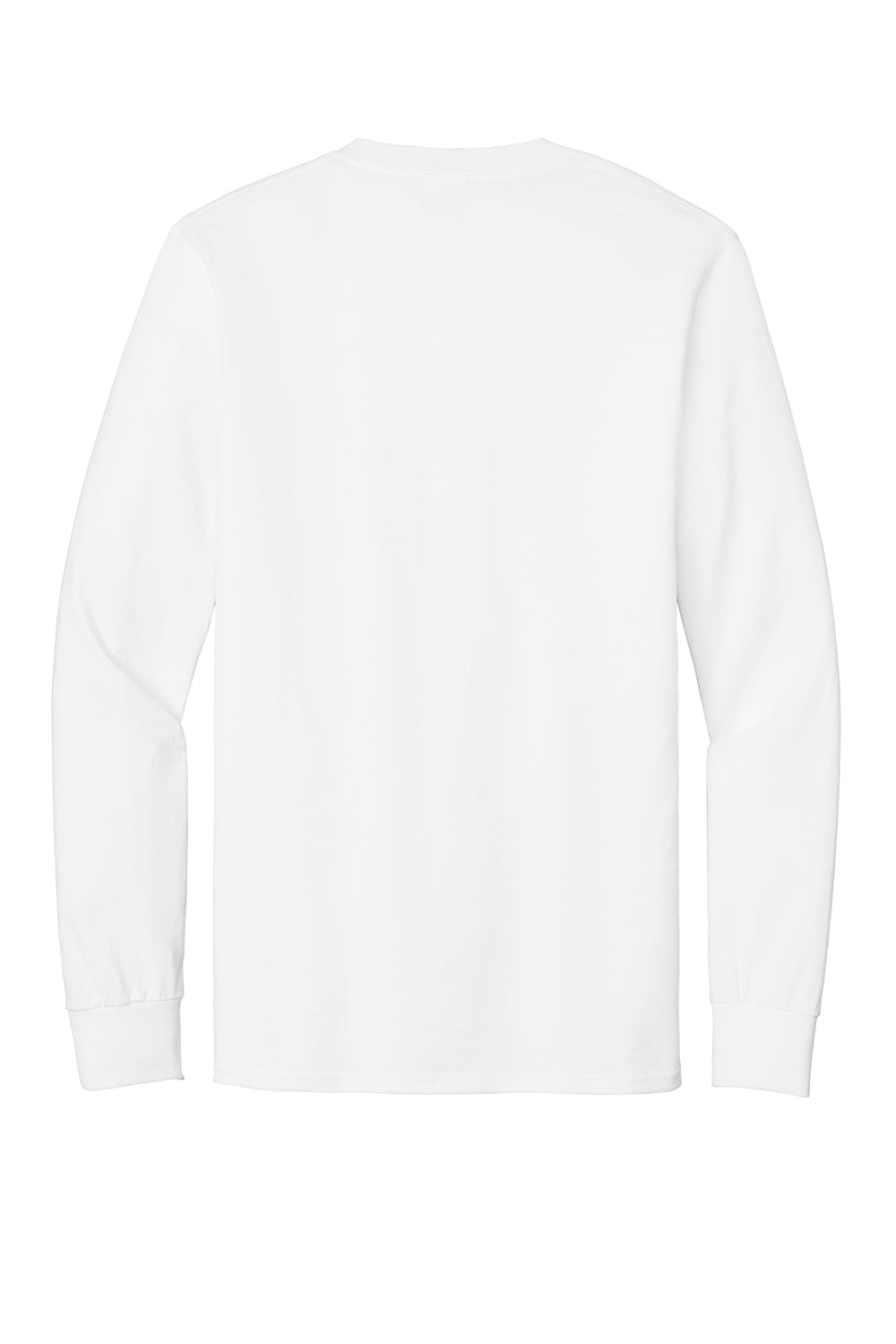 Mens Essential Long Sleeve Crewneck T-Shirt - White