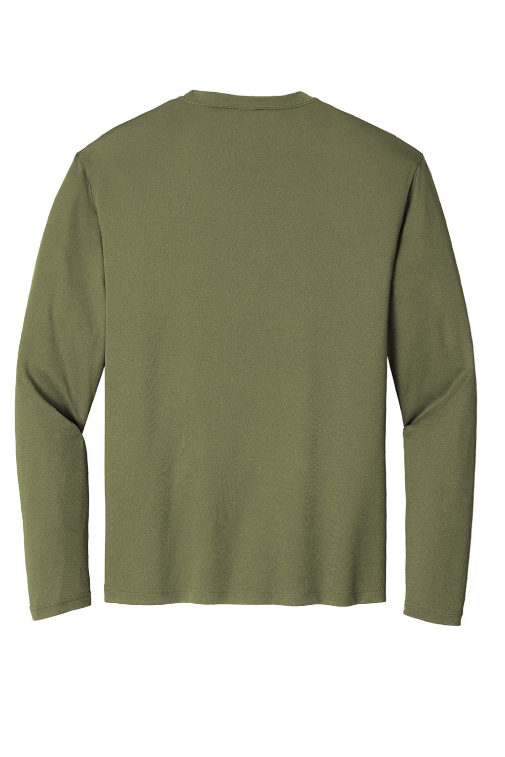 Sport-Tek Mens Competitor Moisture Wicking Long Sleeve Crewneck T-Shirt - Olive Drab Green