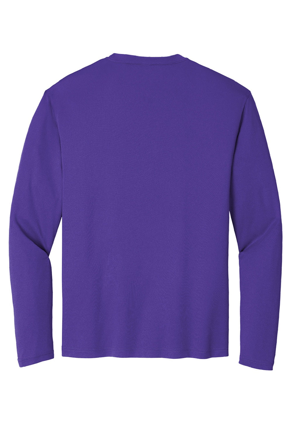 Sport-Tek Mens Competitor Moisture Wicking Long Sleeve Crewneck T-Shirt - Purple