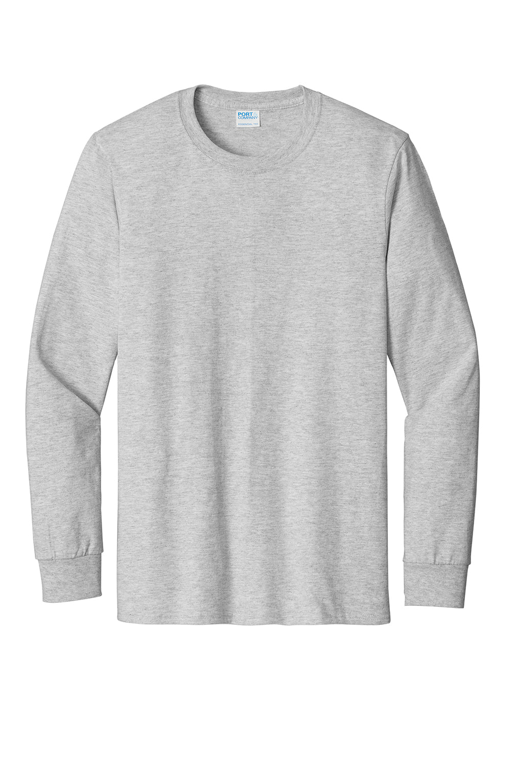 Mens Essential Long Sleeve Crewneck T-Shirt - Ash Grey
