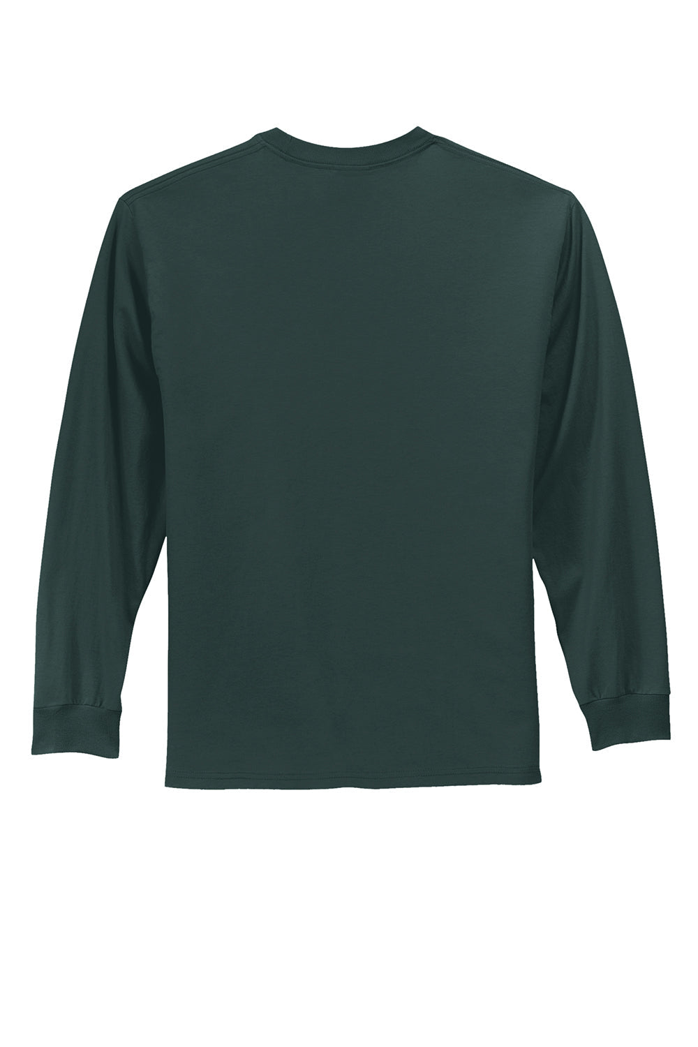 Mens Essential Long Sleeve Crewneck T-Shirt - Dark Green