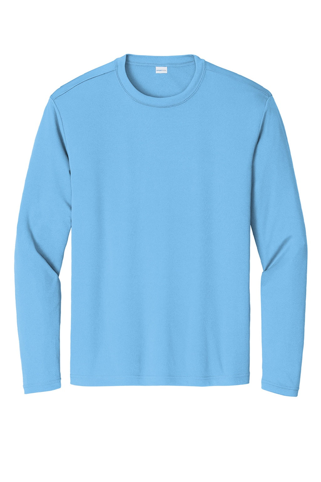 Sport-Tek Mens Competitor Moisture Wicking Long Sleeve Crewneck T-Shirt - Carolina Blue