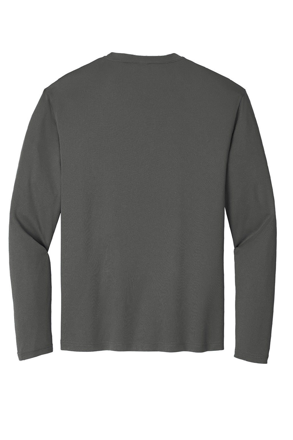 Sport-Tek Mens Competitor Moisture Wicking Long Sleeve Crewneck T-Shirt - Iron Grey