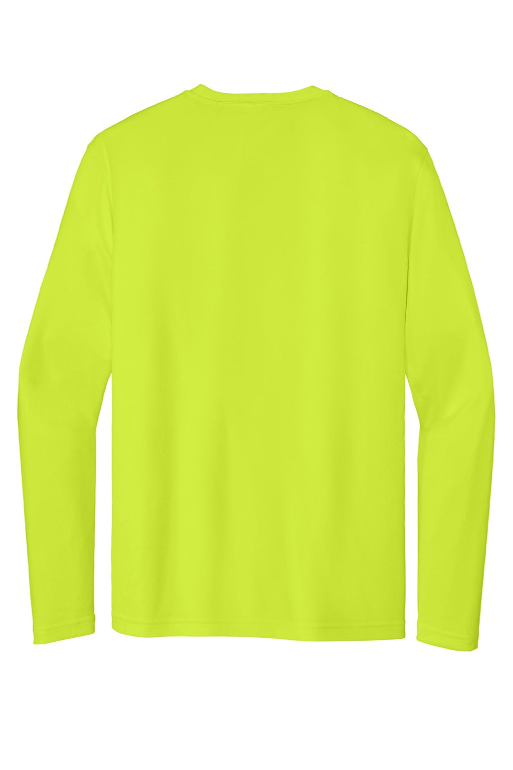 Sport-Tek Mens Competitor Moisture Wicking Long Sleeve Crewneck T-Shirt - Neon Yellow