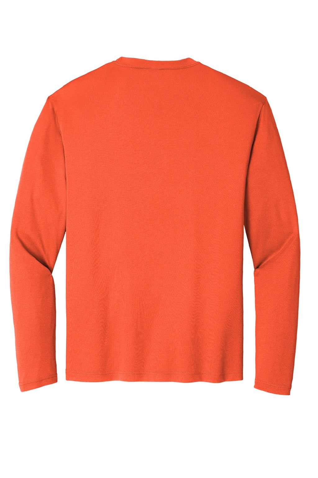 Sport-Tek Mens Competitor Moisture Wicking Long Sleeve Crewneck T-Shirt - Neon Orange
