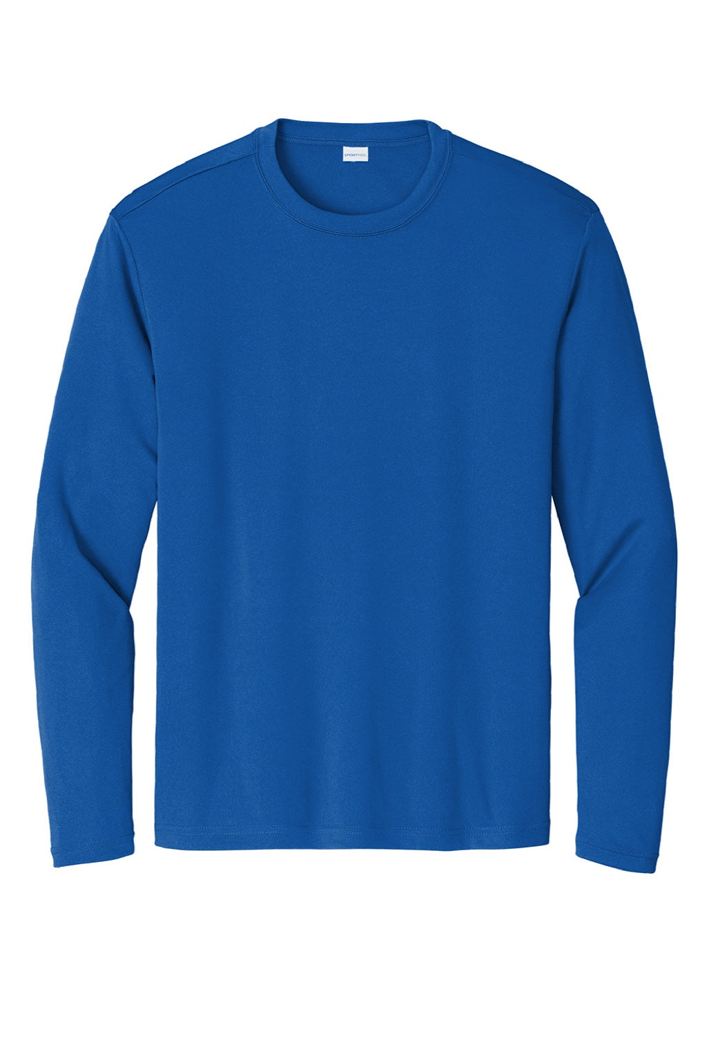 Sport-Tek Mens Competitor Moisture Wicking Long Sleeve Crewneck T-Shirt - True Royal Blue
