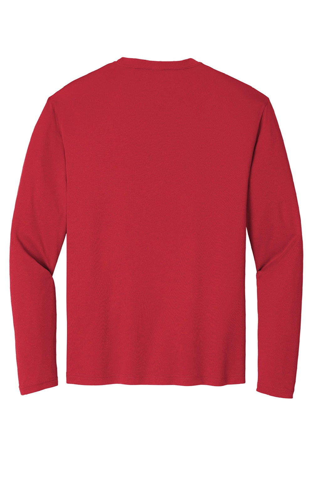 Sport-Tek Mens Competitor Moisture Wicking Long Sleeve Crewneck T-Shirt - True Red