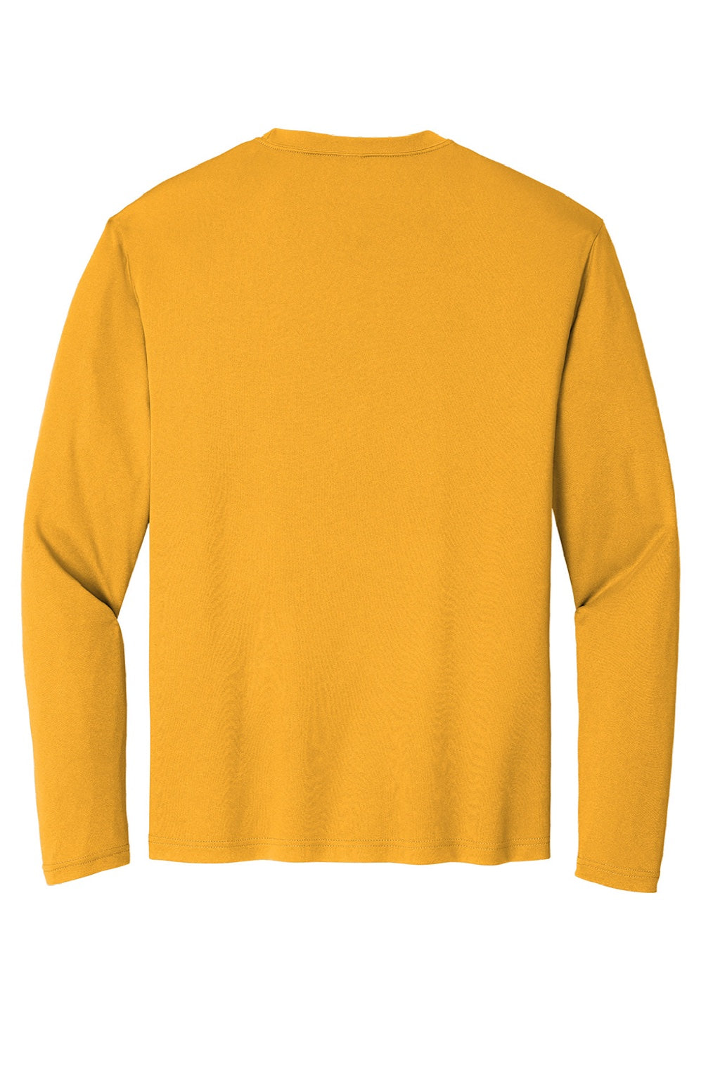 Sport-Tek Mens Competitor Moisture Wicking Long Sleeve Crewneck T-Shirt - Gold